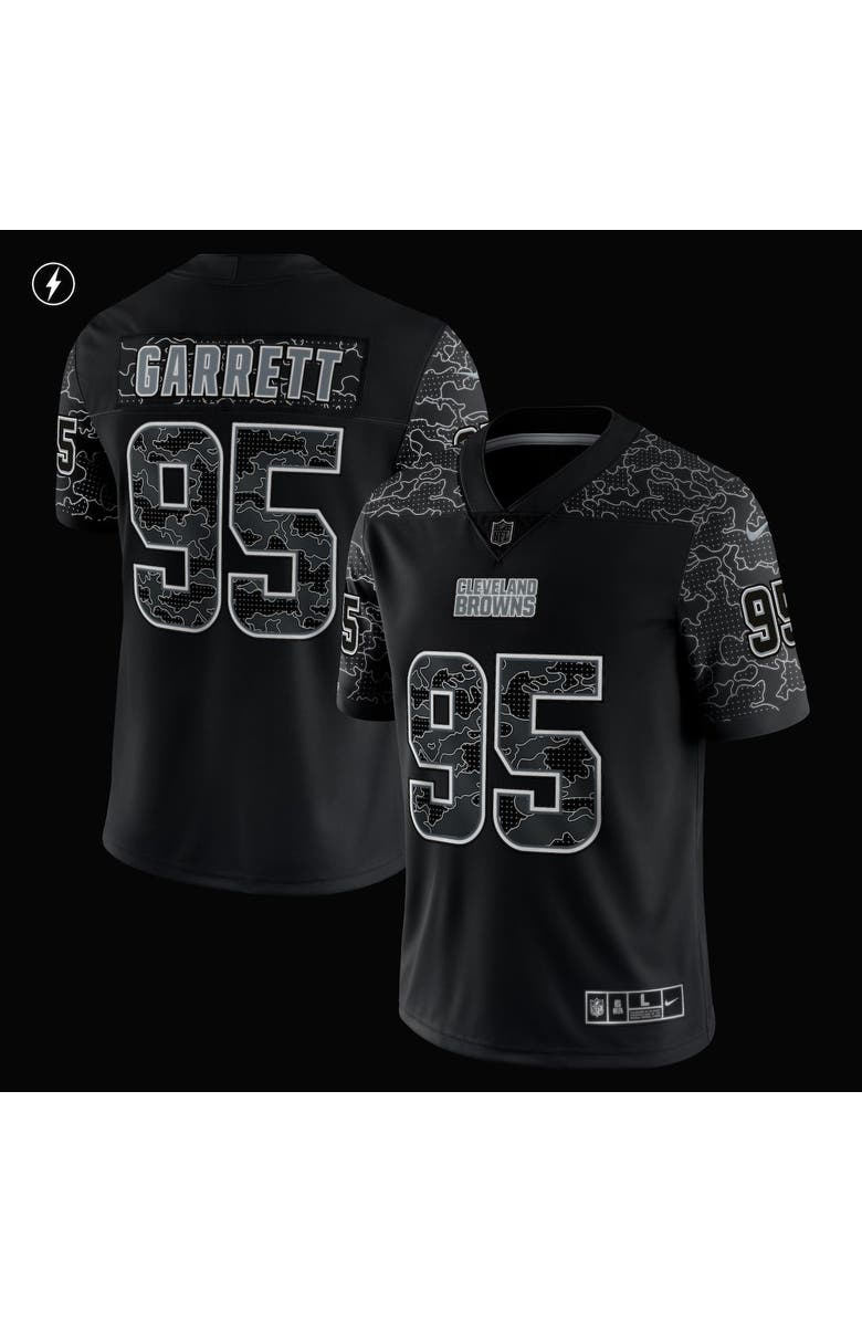 Nike Men's Nike Myles Garrett Black Cleveland Browns RFLCTV Limited Jersey, Alternate, color,