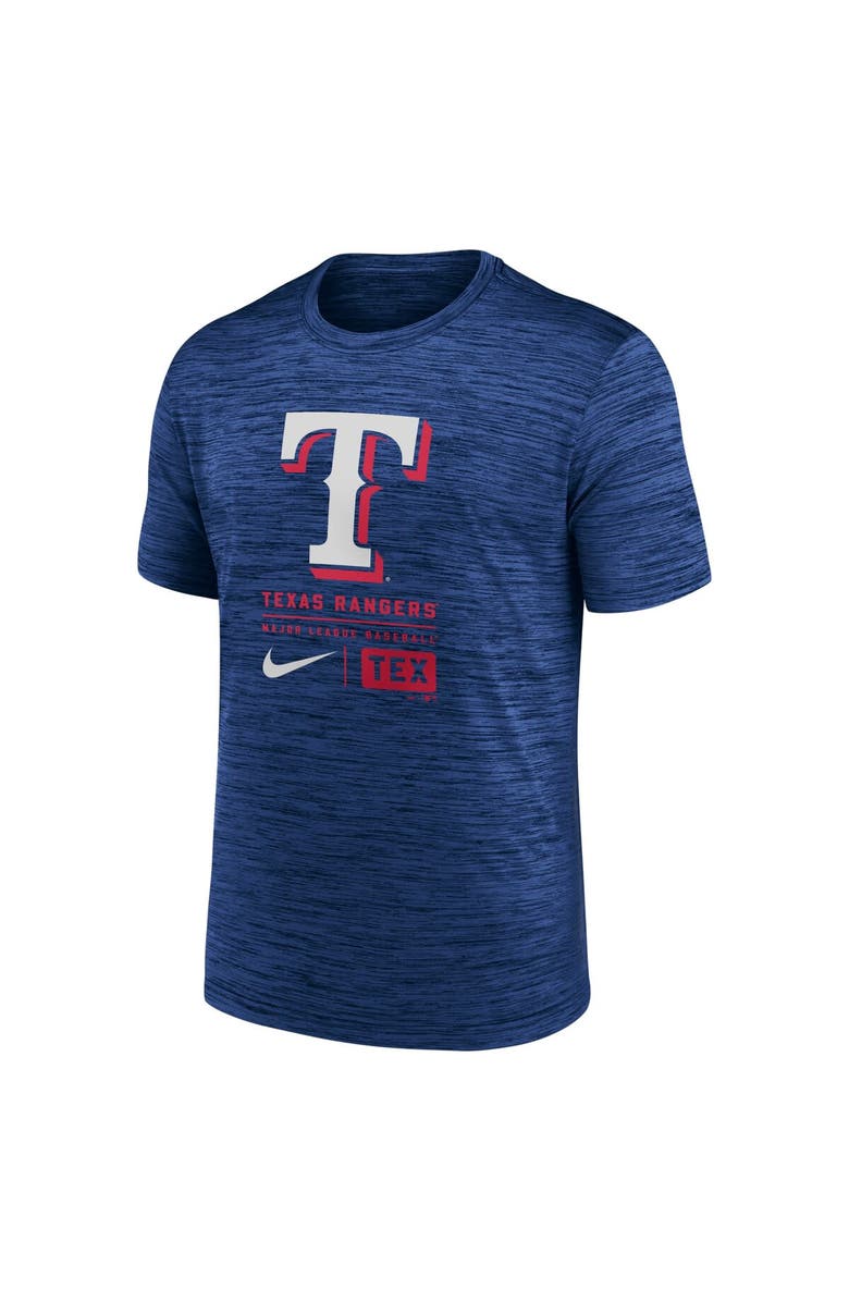 Nike Men's Nike Royal Texas Rangers Large Logo Velocity T-Shirt, Alternate, color, Royal