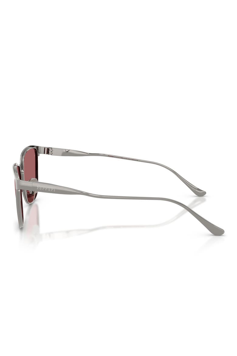Gender Inclusive FH1032D 56mm Polarized Square Sunglasses, Alternate, color, GUNMETAL MATTE / PURPLE