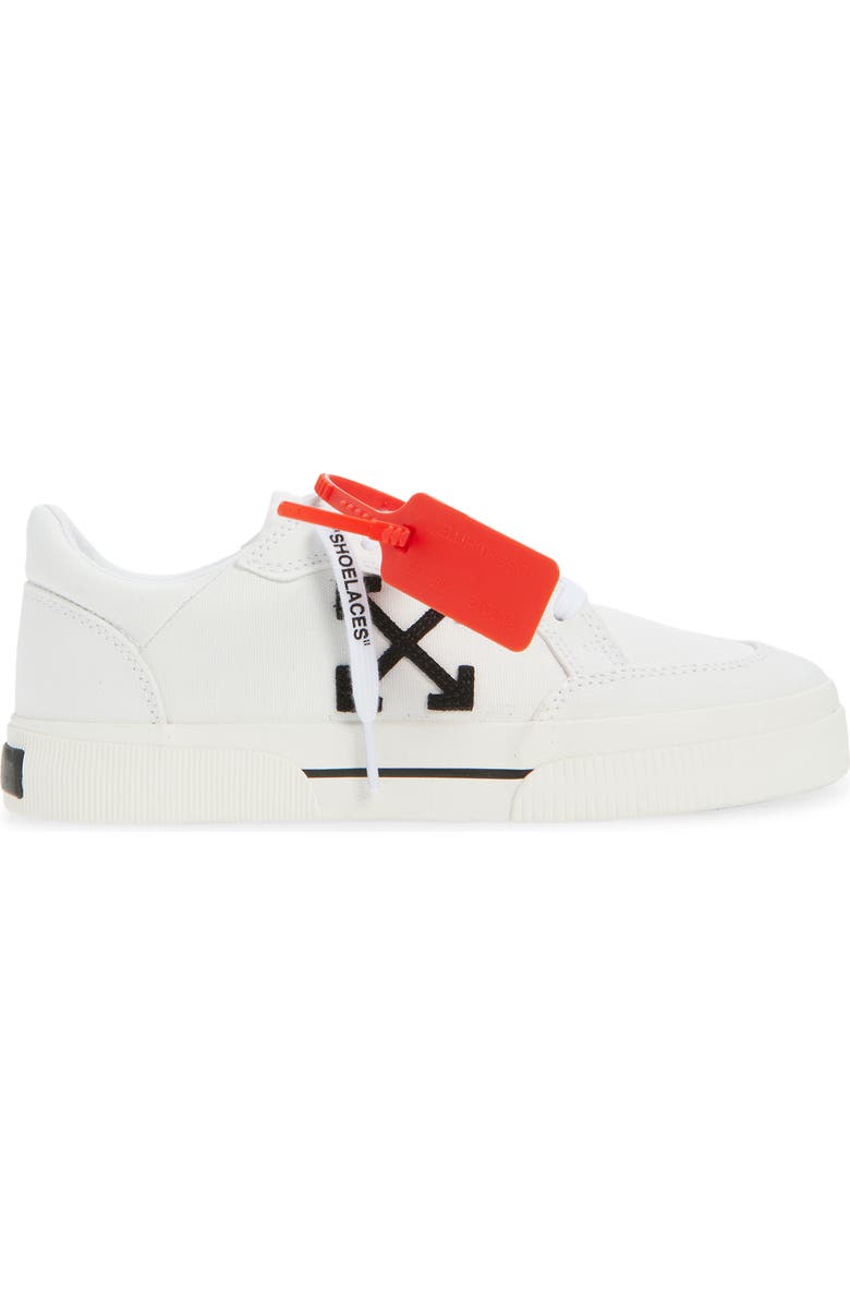 Off-White Vulcanized Low Sneaker, Alternate, color, White - Black
