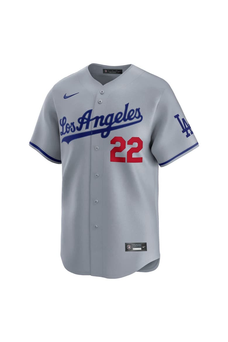 Men's Nike Clayton Kershaw Gray Los Angeles Dodgers Road Limited