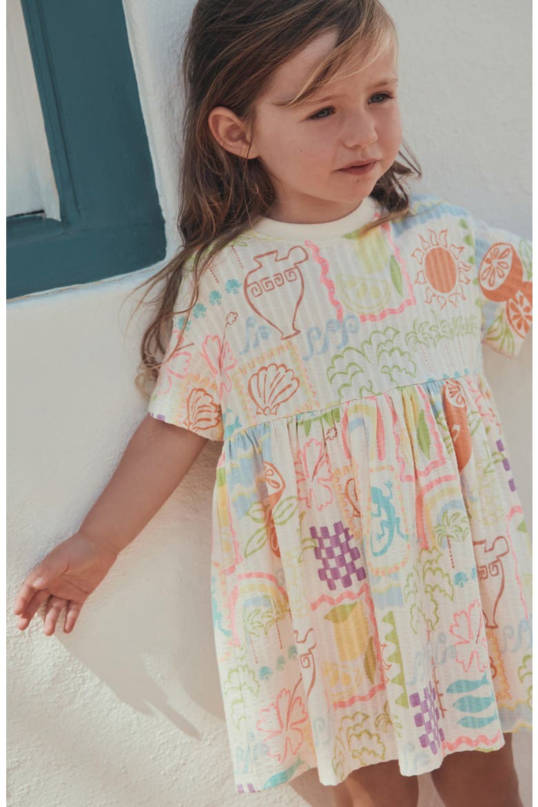Rib Jersey Dress, Alternate, color, MULTI