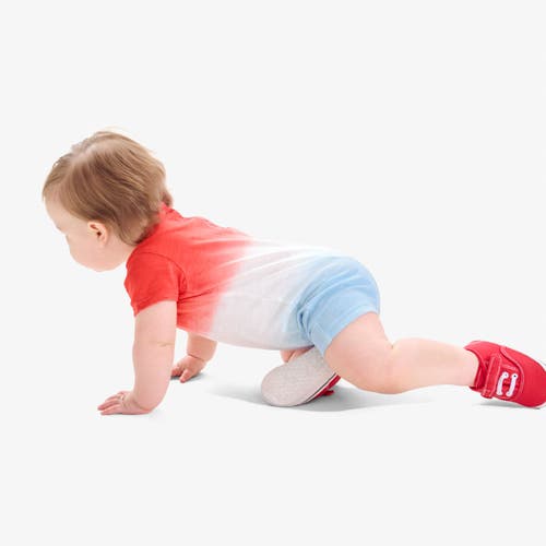 Primary Baby Pocket Shortie In Dip-dye In Cherry Dip Dye