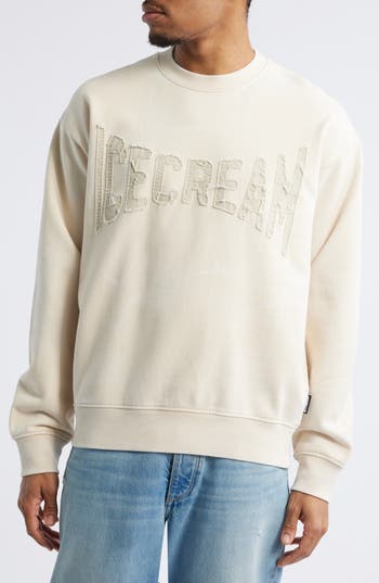 Icecream Fast Oversize Crewneck Sweatshirt In Gray