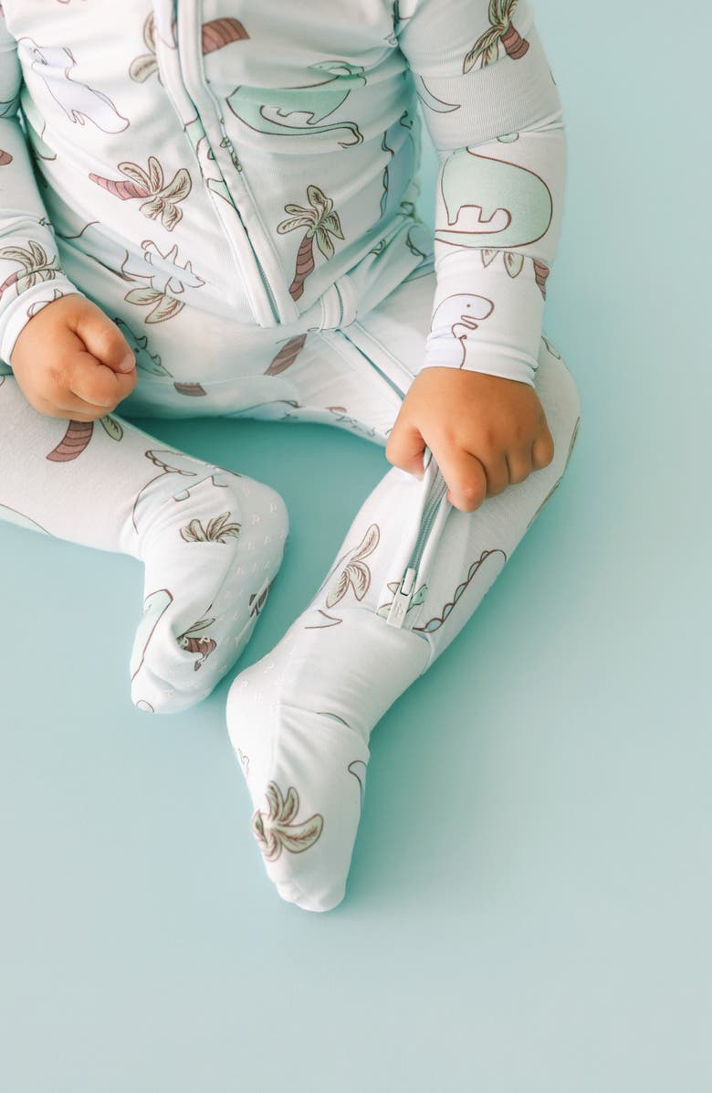 Posh Peanut Eric Convertible Zip Footie, Alternate, color, Blue