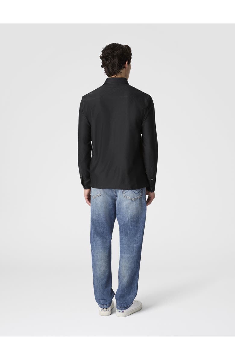 Missoni Zigzag Jersey Cotton Shirt Tone On Tone, Alternate, color, Grey