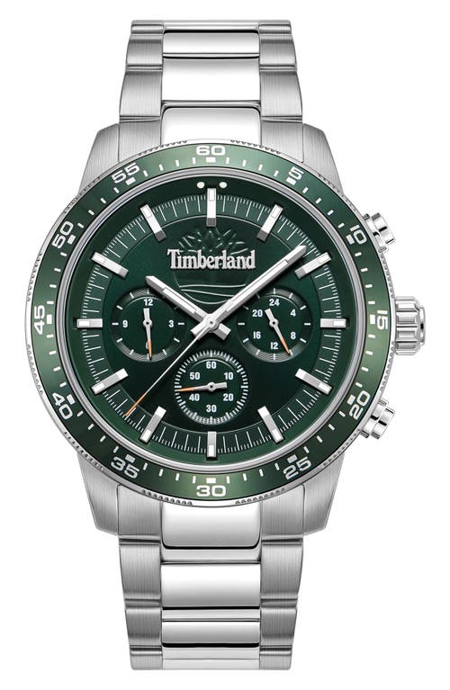 Timberland Parkman Multifunction Chronograph Bracelet Watch, 44mm In Silver