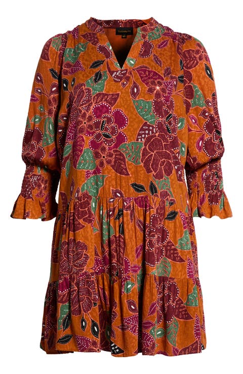 Marven Floral Shift Minidress