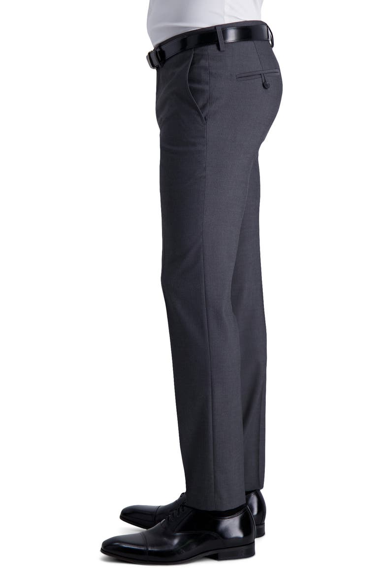 Medium Grey Herringbone Ultra Slim Stretch Suit Pants, Alternate, color, MEDIUM GREY