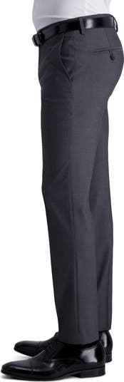 Medium Grey Herringbone Ultra Slim Stretch Suit Pants