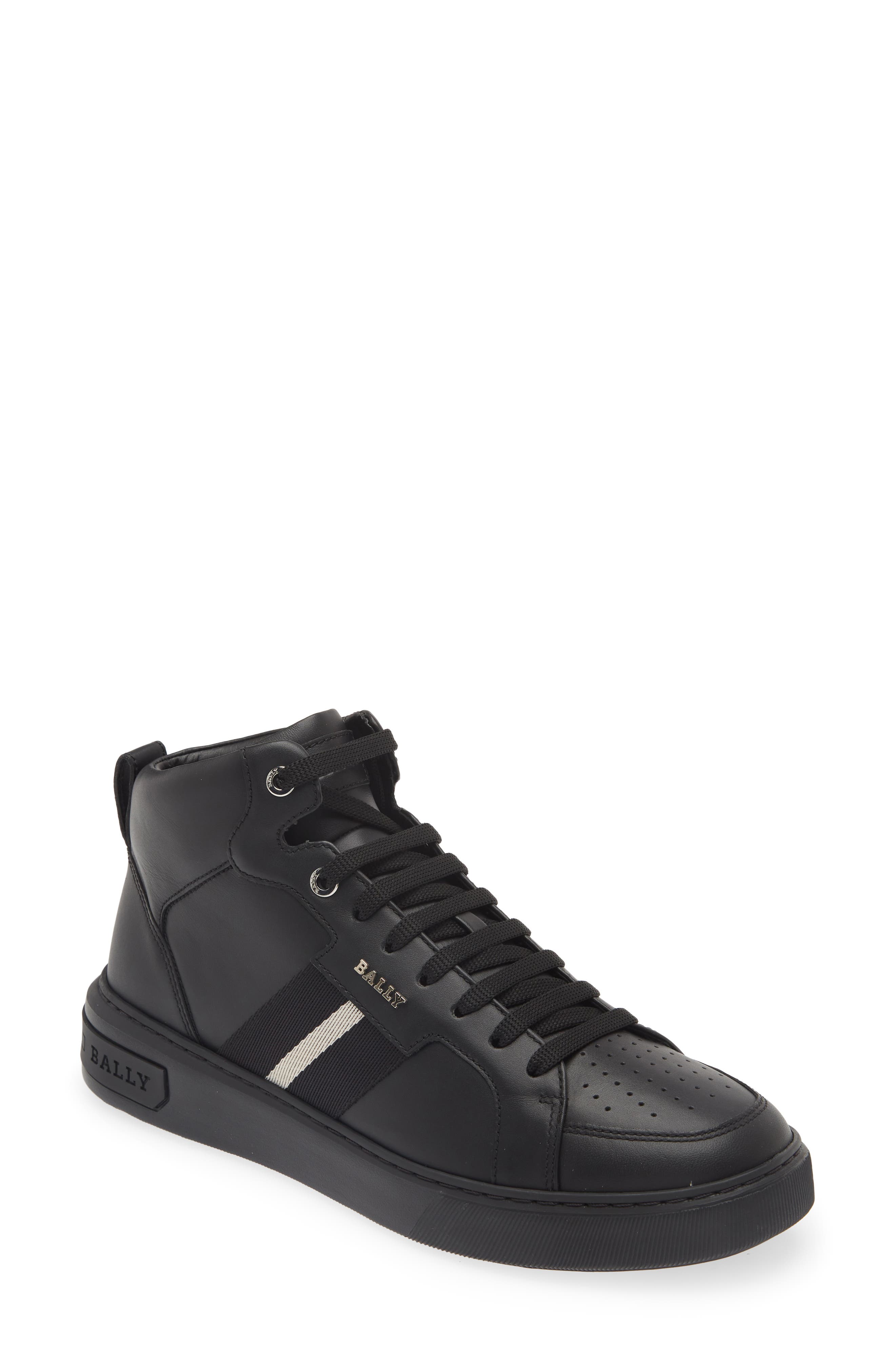 Myles Sneaker, Main, color, BLACK,CALF,PLAIN