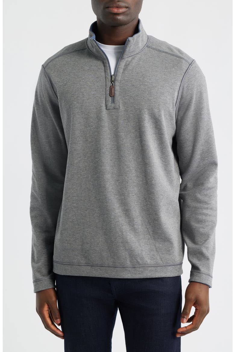 Icon Reversible Quarter Zip, Alternate, color, BLUE/ GRAY
