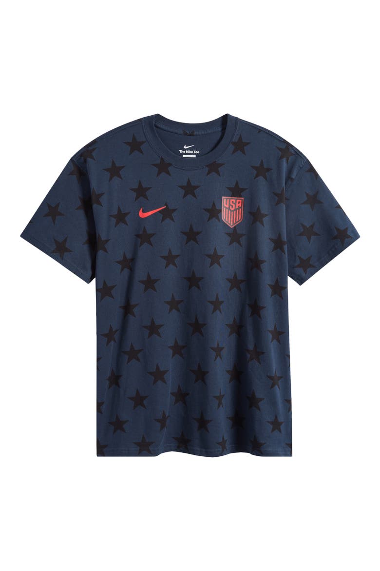 USMNT Crest Cotton Graphic T-Shirt, Alternate, color, DARK OBSIDIAN