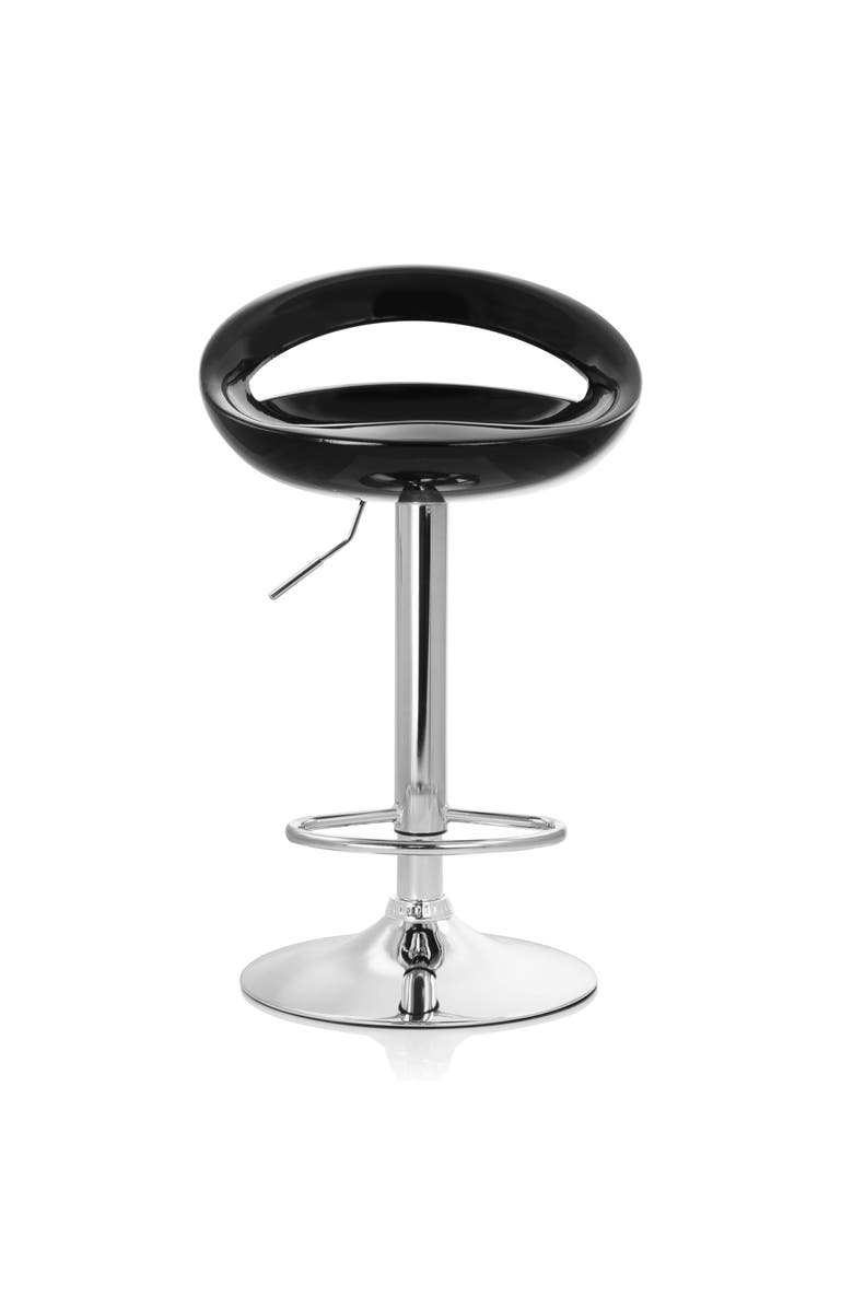 Elama 2 Piece Retro Adjustable Bar Stool, Alternate, color, Black