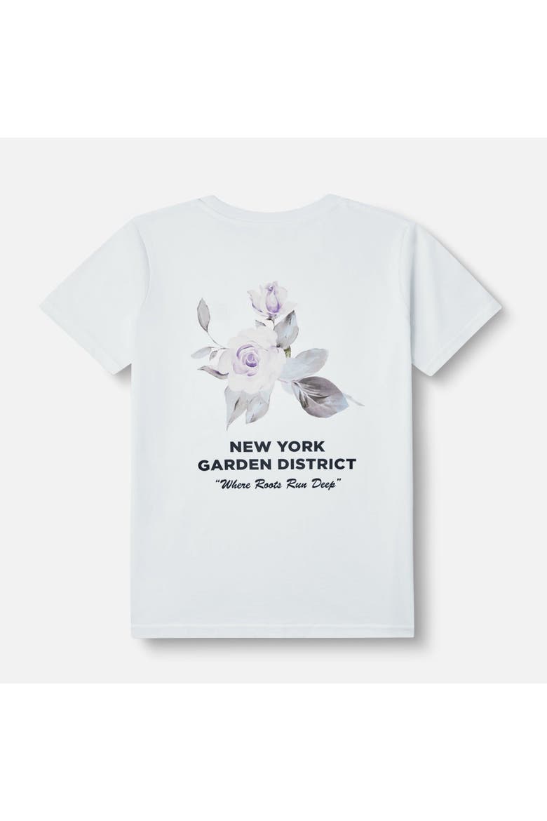 Rose Garden Graphic Tee - Big Kid, Alternate, color, WHITE