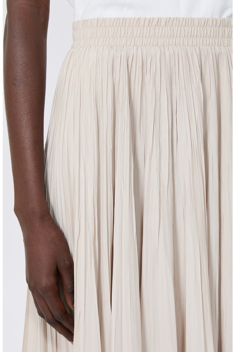 Plissé Skirt, Alternate, color, IVORY
