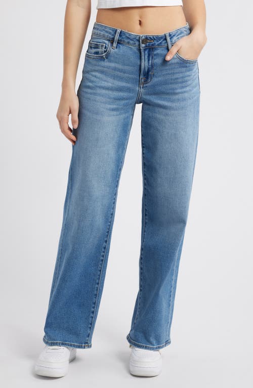 HIDDEN JEANS Wide Leg Dad Jeans in Med Wash 