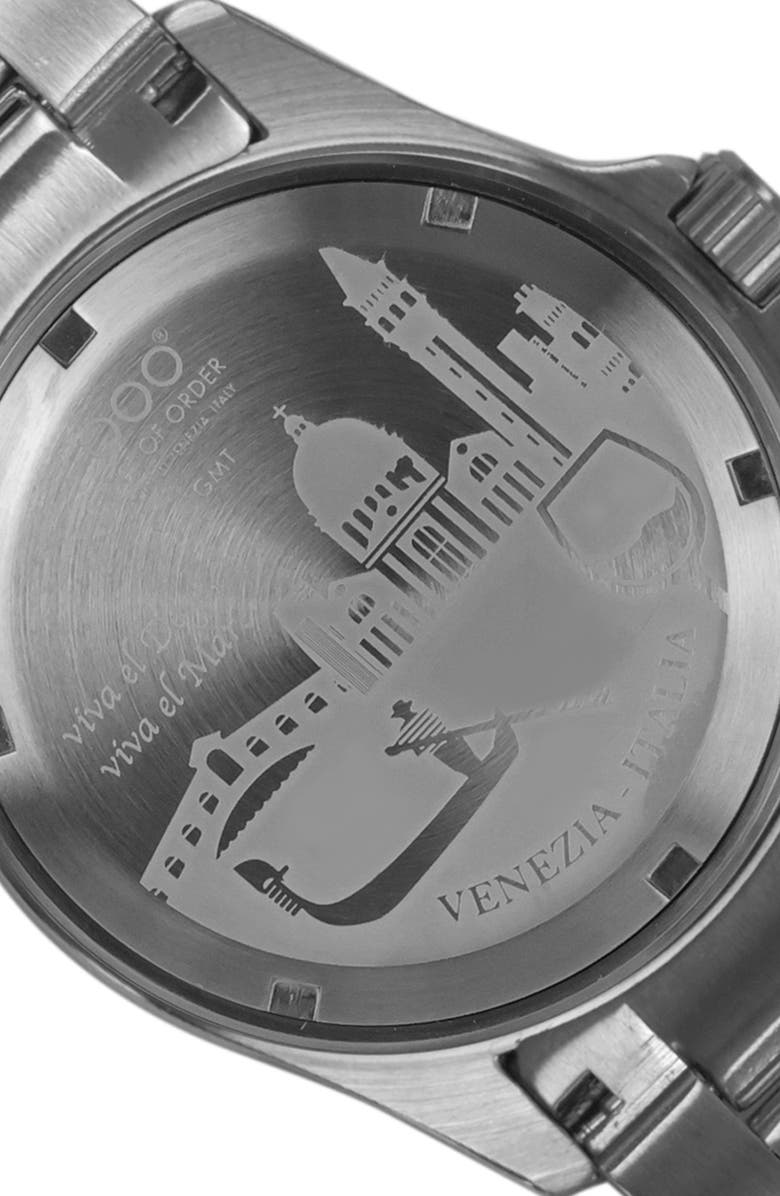 OUT OF ORDER GMT Venezia Bracelet Watch, 44mm, Alternate, color, Gmt Venezia