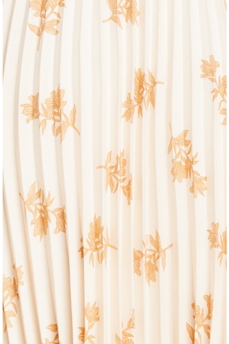 Adeena Floral Pleated Midi Skirt, Alternate, color, FRAPPE