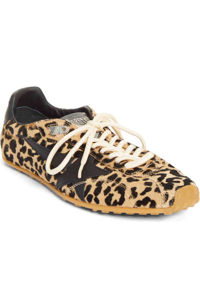 Golden Goose Marathon Speed Genuine Calf Hair Sneaker, Main, color, Brown And Black Leo/ Black
