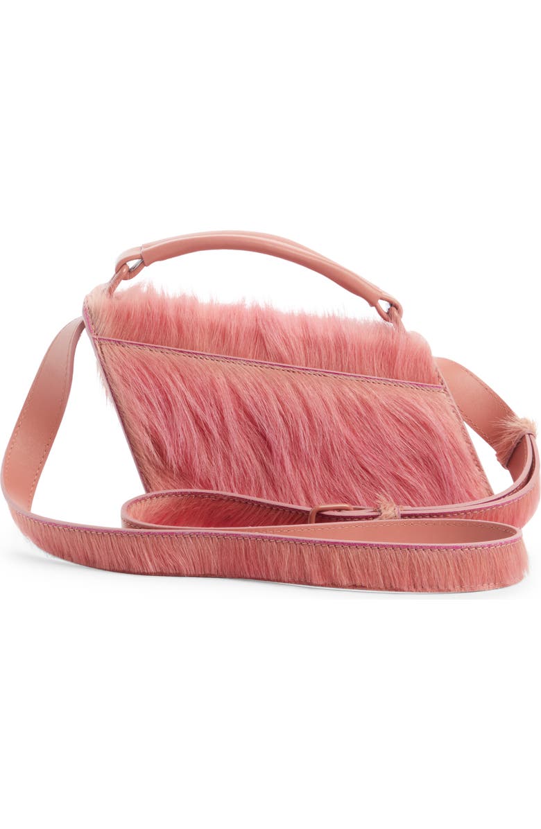 Acne Studios Mini Distortion Genuine Calf Hair Shoulder Bag, Alternate, color,