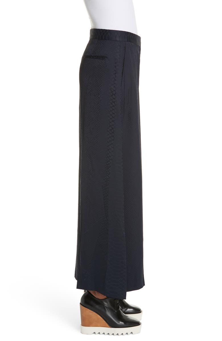 Stella McCartney Snake Crop Wide Leg Pants, Alternate, color, 