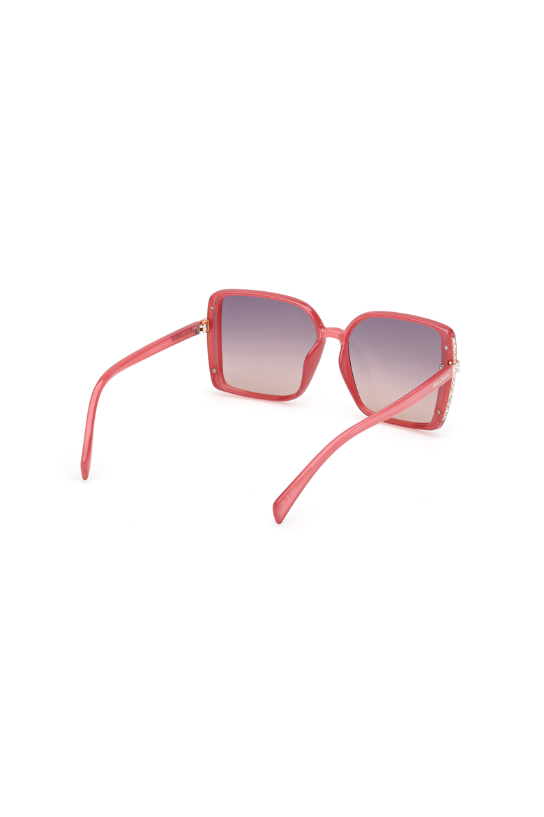 Bold Oversized Square Sunglasses, Alternate, color, Pink / Gradient Bordeaux