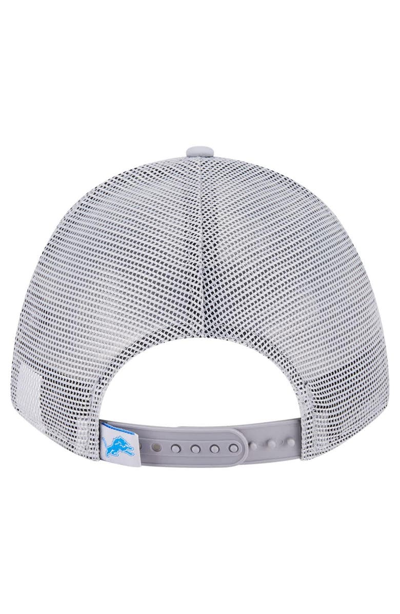 New Era Men's New Era  Gray Detroit Lions Active Minimalist M-Crown A-Frame 9FORTY Adjustable Hat, Alternate, color, 