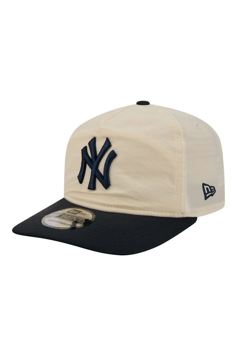 Men's New Era Cream/Navy New York Yankees Everyday 19TWENTY Adjustable Hat, Main, color, Cream