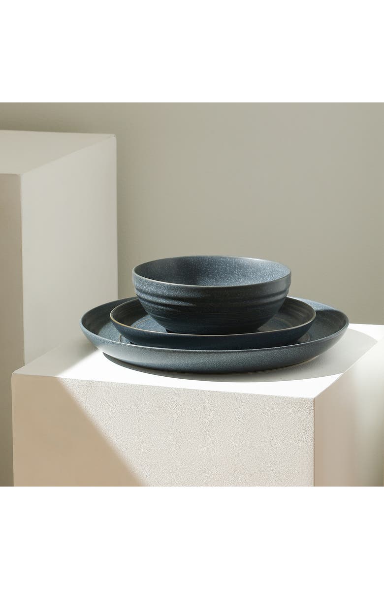 Stone Lain Elio Stoneware 24-Piece Dinnerware Set, Alternate, color, Blue