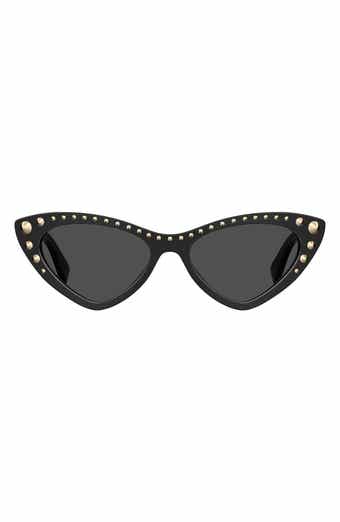 Moschino 53mm Studded Cat Eye Sunglasses