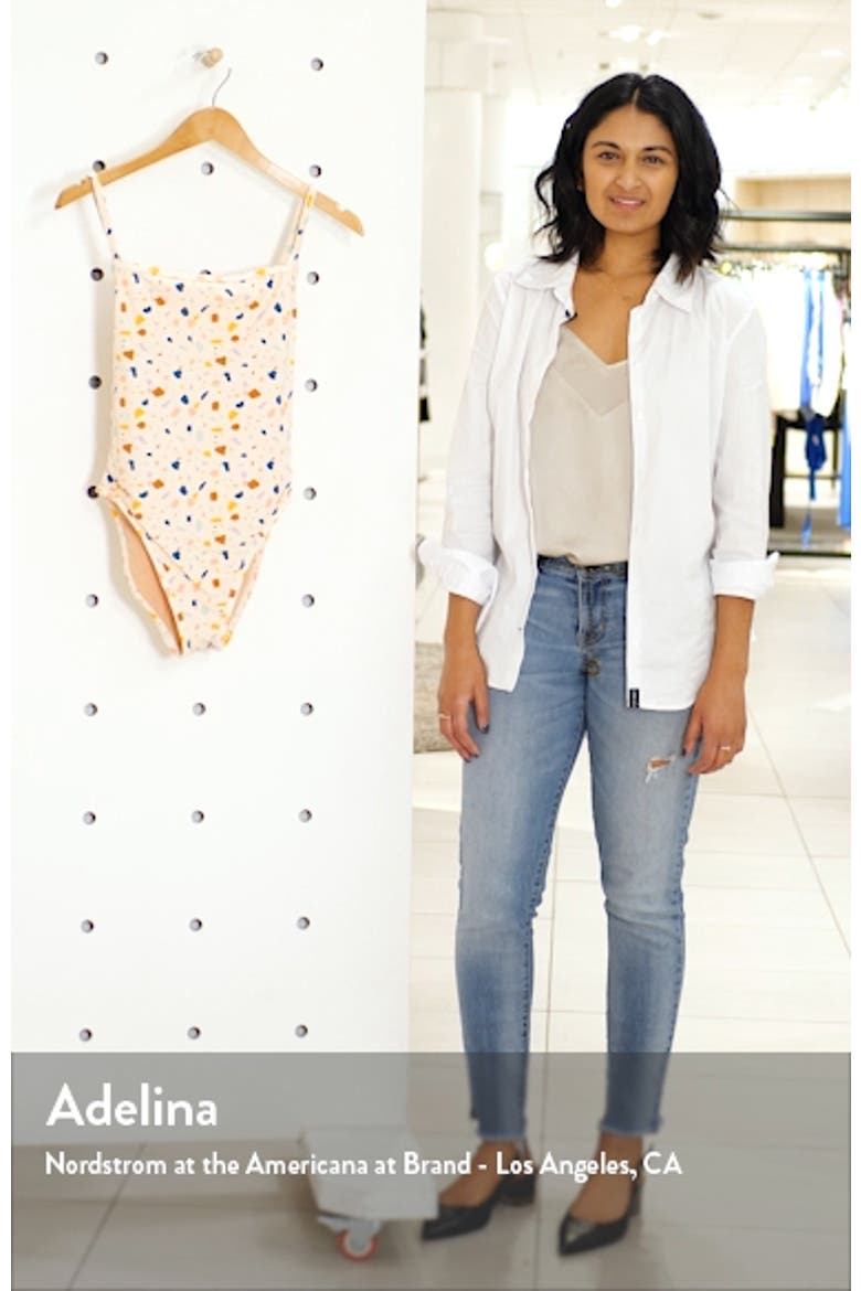 Second Wave Terrazzo Straight One-Piece Swimsuit video