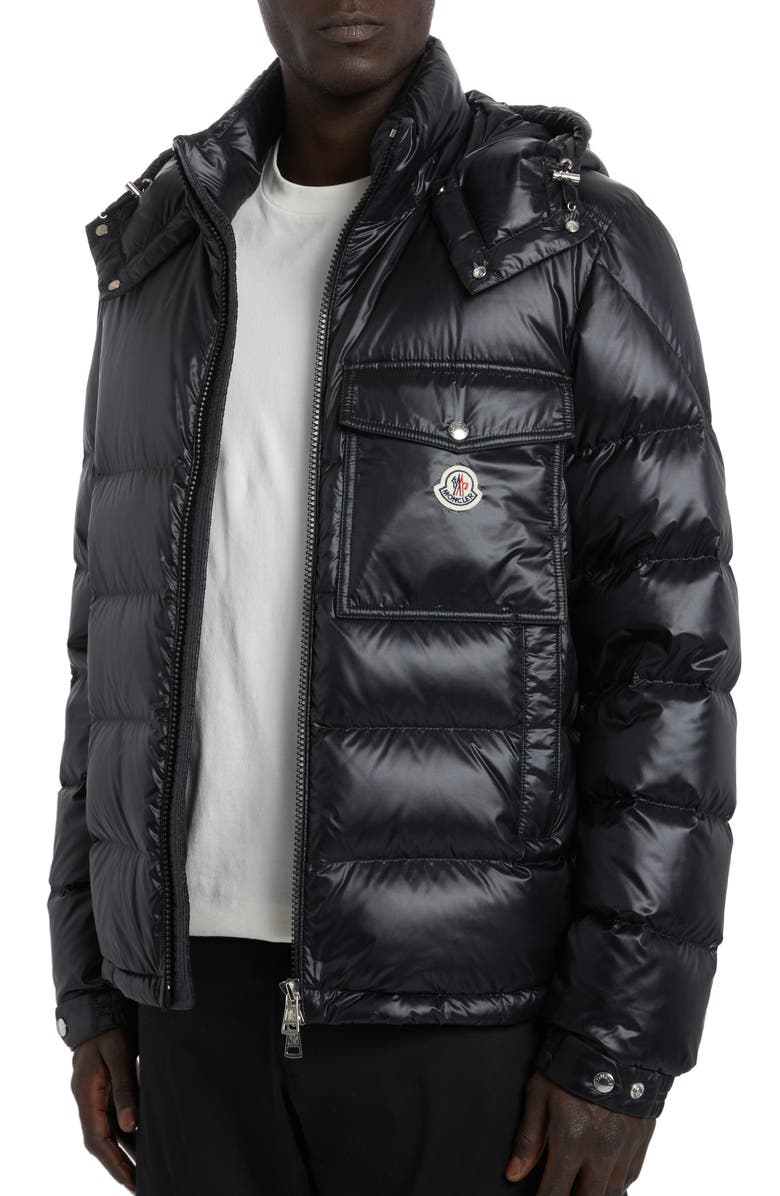 Moncler Wollaston Quilted Recycled Nylon Puffer Jacket, Alternate, color,