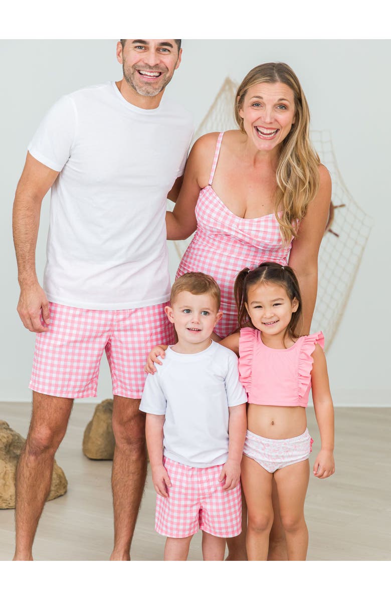 RuffleButts Baby Girls UPF50+ Waterfall Tankini, Alternate, color, By The Seaside