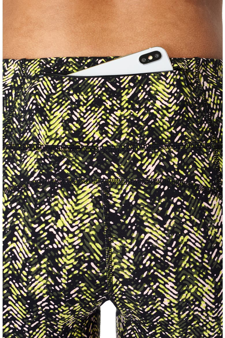 Power Pocket Workout Leggings, Alternate, color, BLACK HERRINGBONE PRINT