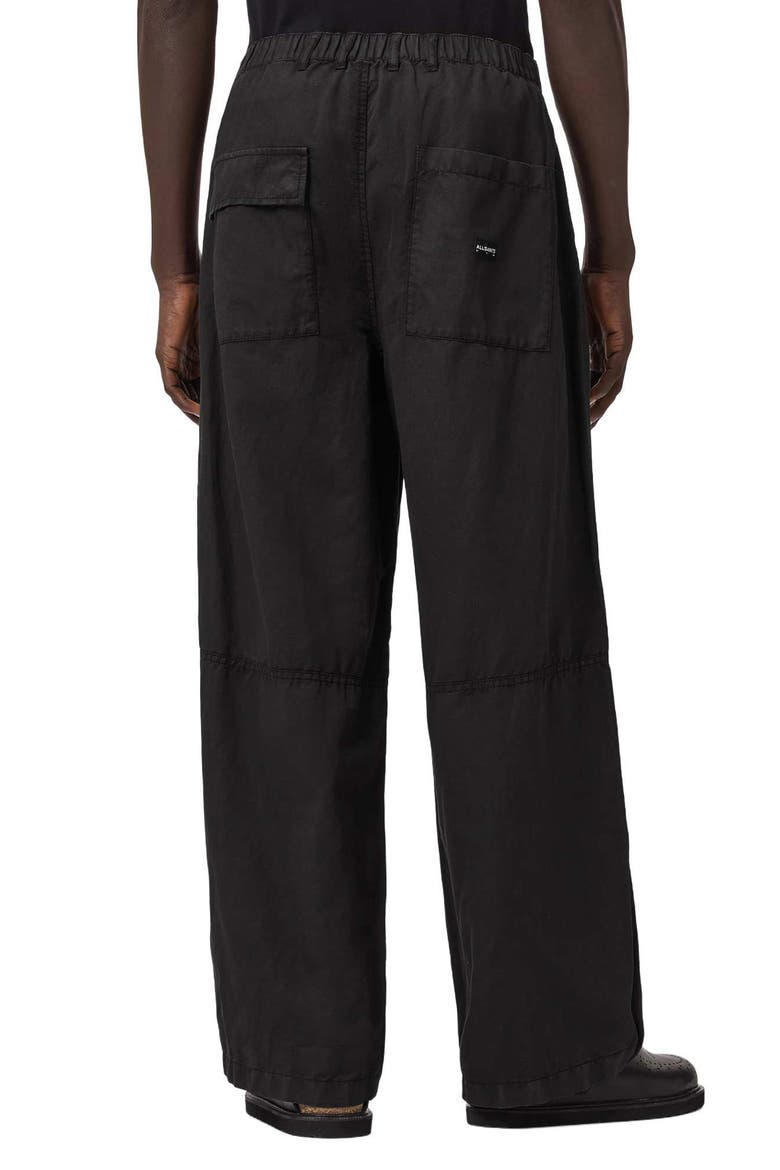 Echo Wide Leg Trousers, Alternate, color, ORCA BLACK