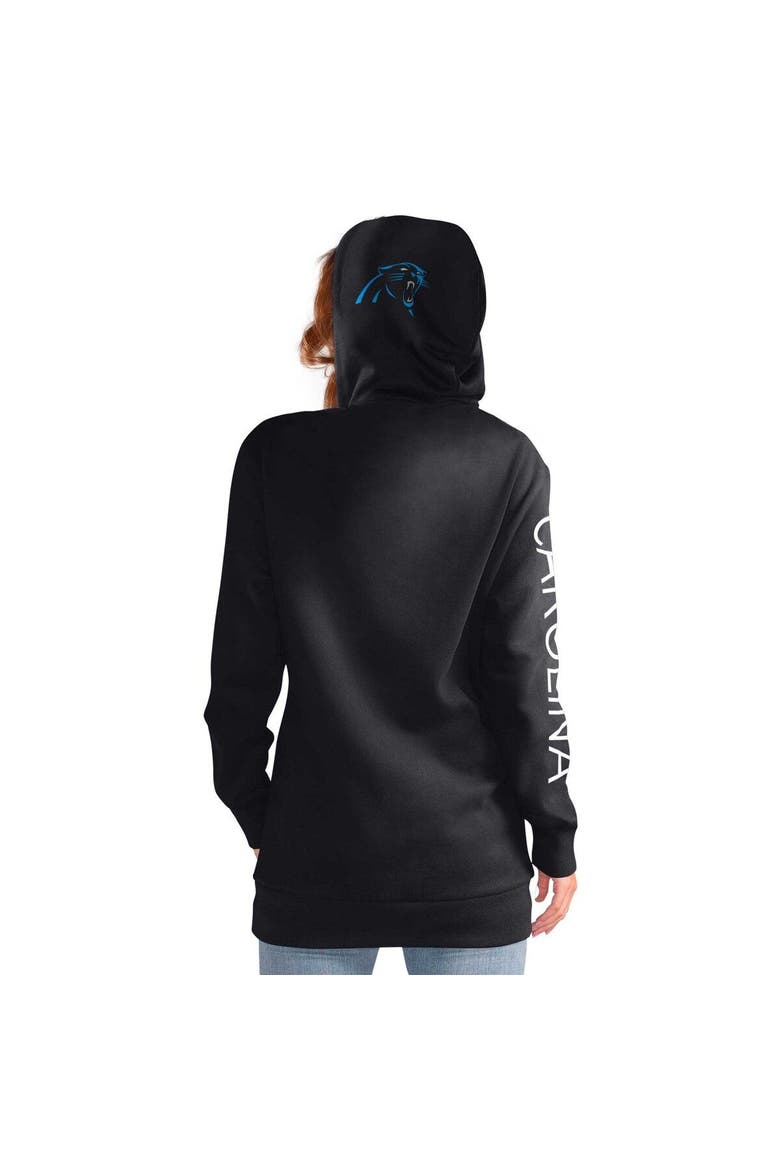 Women's G-III 4Her by Carl Banks Black Carolina Panthers Extra Inning Pullover Hoodie, Alternate, color, Black