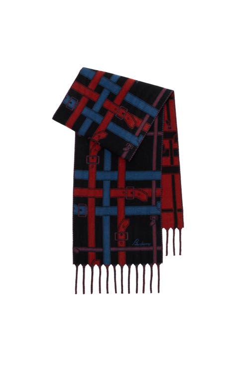 Belt Check Cashmere Scarf