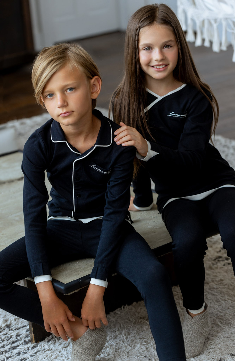 NoggiWear Layers Loungewear Set, Alternate, color, Black