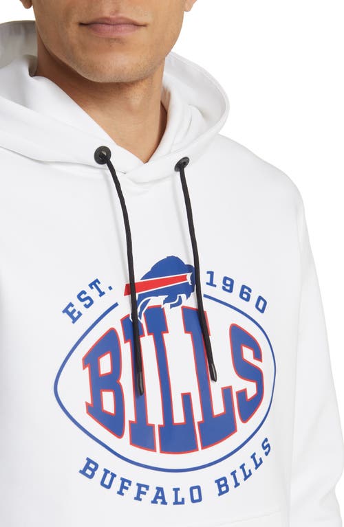Shop Hugo Boss Boss X Nfl Touchback Graphic Hoodie In Buffalo Bills White