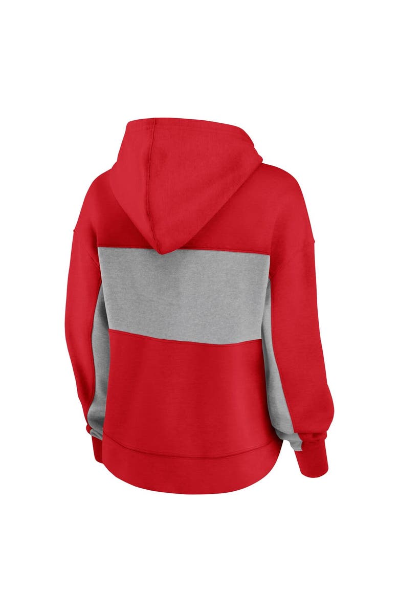 FANATICS Women's Fanatics Red Wisconsin Badgers Filled Stat Sheet Pullover Hoodie, Alternate, color, Red
