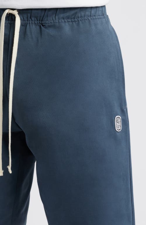 Standard Issue Pd Cotton Blend Drawstring Slacker Pants In Slate