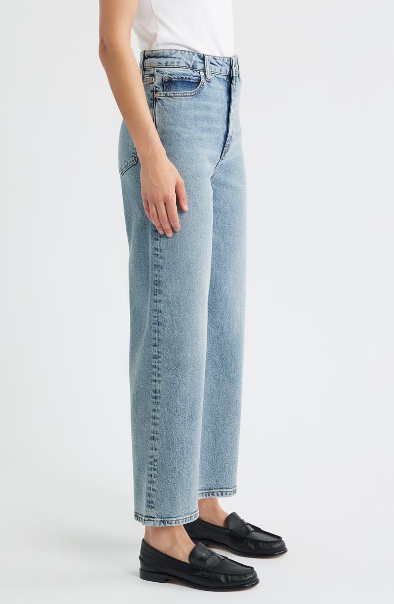 FRAME The Wide High Waist Ankle Wide Leg Jeans, Alternate, color, Hazy