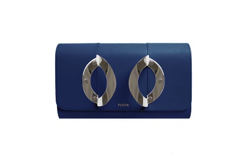 Perrin Paris La Croisette Clutch In Blue