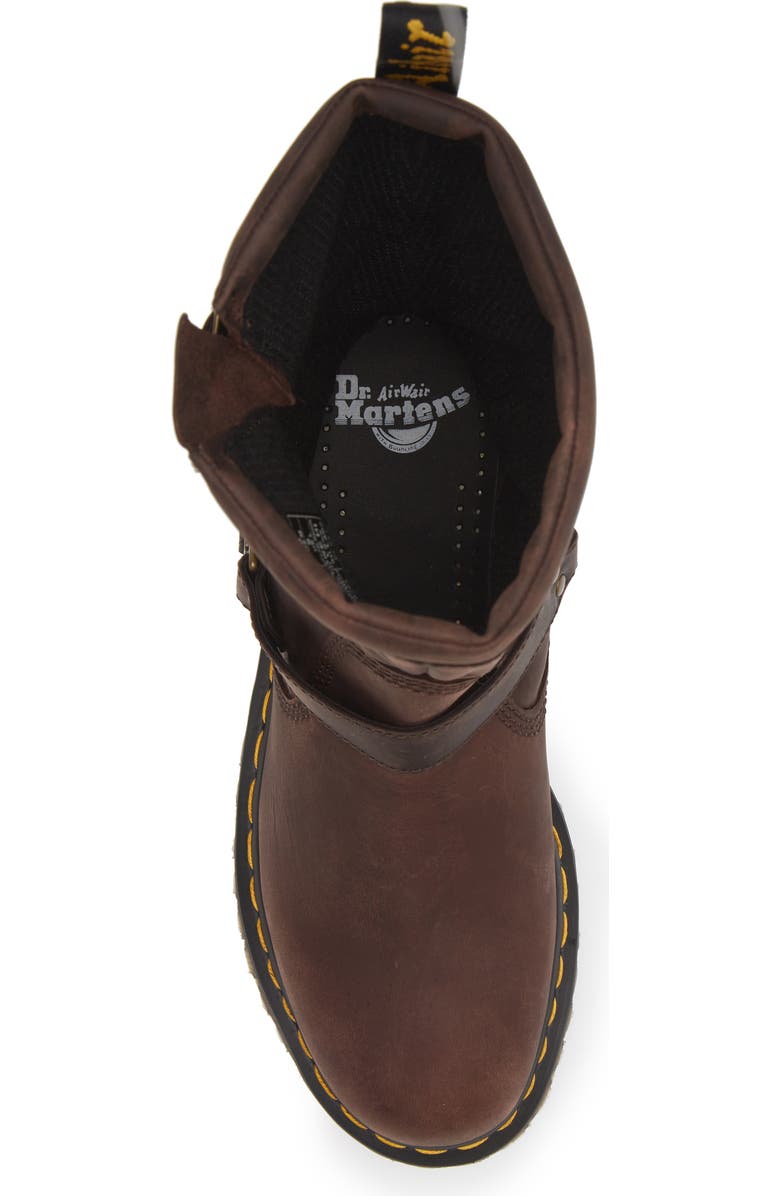 Dr. Martens Anistone Harness Boot, Alternate, color, Dark Brown