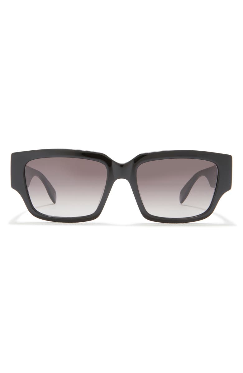McQueen 56mm Square Sunglasses, Main, color, 