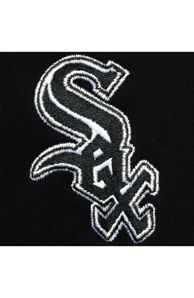 LEVELWEAR Men's Levelwear Black Chicago White Sox Recruit Short Sleeve Full-Zip Hoodie Jacket, Alternate, color, 