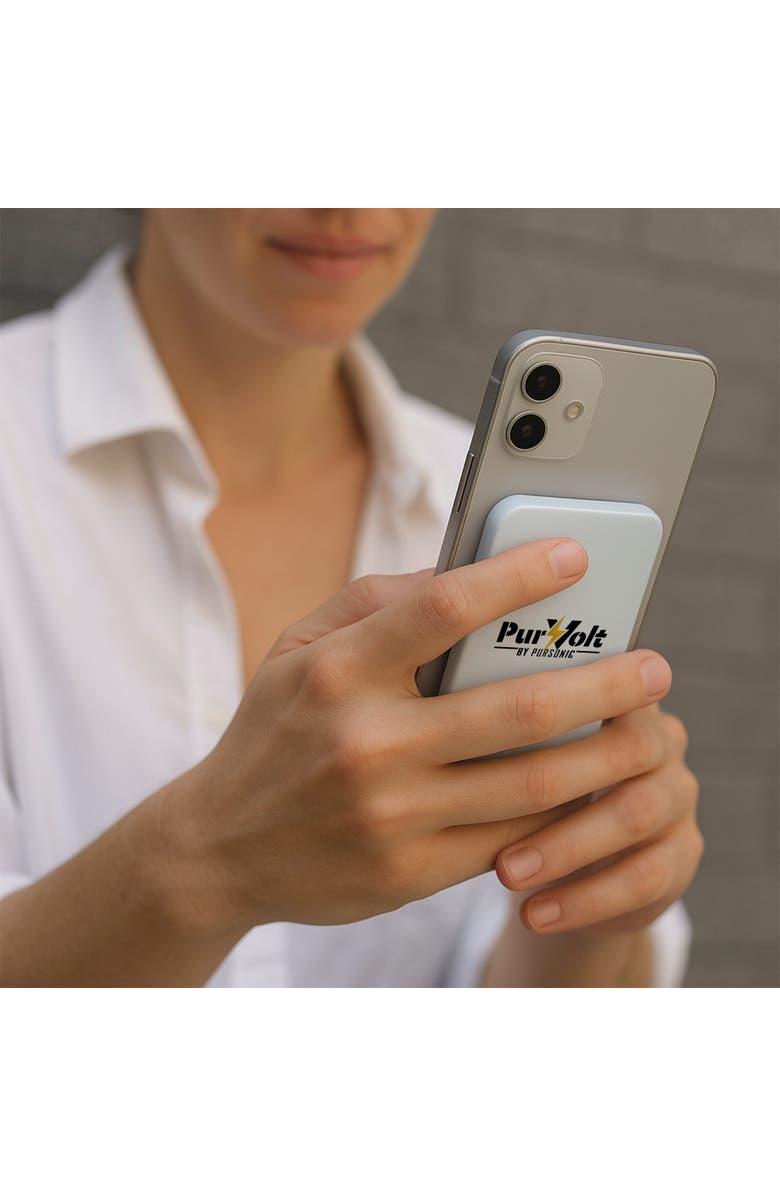 PURSONIC Electric Plush Heated Poncho Shawl & Ultra-Compact Power Bank, Alternate, color, Multicolor