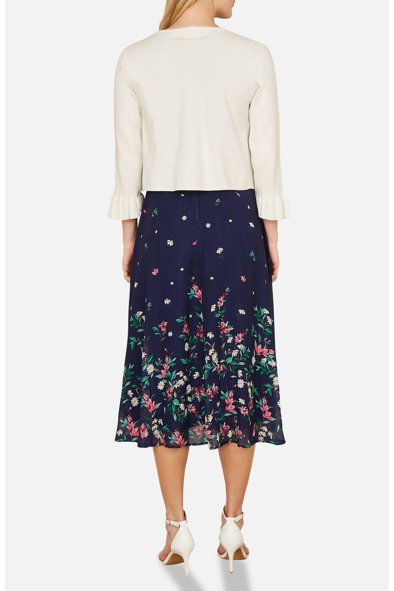 Bell Sleeves Cropped Cardigan, Alternate, color, Ivory