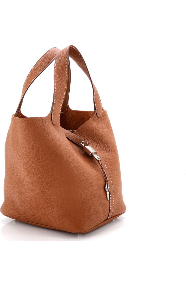 Pre-Owned Hermes Picotin Lock Bag Clemence MM, Alternate, color, Gold